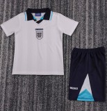 1996 England Home Kids Retro Soccer Jersey