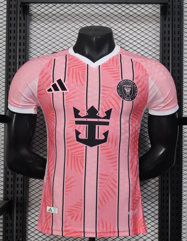 25-26 Inter Miami Pink Special Edition Player Version Soccer Jersey (V领)