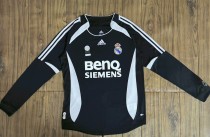 2006-2007 RMA Away Long Sleeves Retro Soccer Jersey