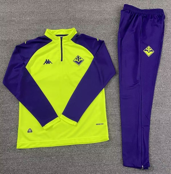 25-26 Fiorentina High Quality Half Pull Tracksuit