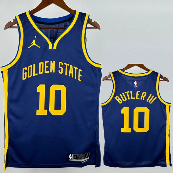 22-23 WARRIORS BUTLERIII #10 Blue Top Quality Hot Pressing NBA Jersey (Trapeze Edition) 飞人版