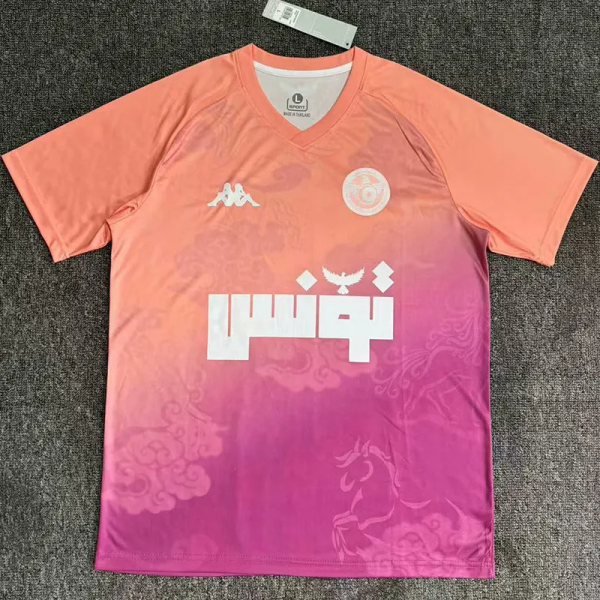 25-26 Tunisia Pink Special Edition Training shirts 突尼斯