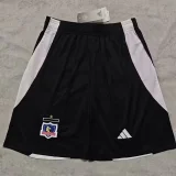 25-26 Colo-Colo Home Black Shorts Pants