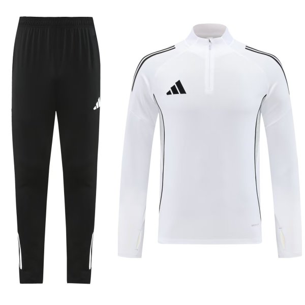 2025 AD White Half Pull Tracksuit