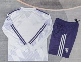 25-26 Man Utd Away Long Sleeve Kids Soccer Jersey