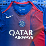 25-26 PSG Blue Red Training Shirts 1:1 Thai Quality