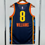 24-25 OKC Thunder WILLIAMS #8 Black City Edition Top Quality Hot Pressing NBA Jersey