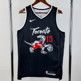 25-26 Raptors CARTER #15 Black City Edition Top Quality Hot Pressing NBA Jersey