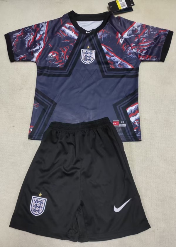 25-26 England GoalKeeper Kids Soccer Jersey