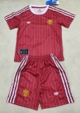 25-26 Man Utd Red Special Edition Kids Soccer Jersey