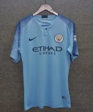 2019 Man City Blue Retro Soccer Jersey