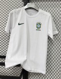 26-27 Brazil White High Quality Pure Cotton Casual T-Shirt