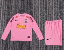 2013 Santos FC Long sleeves Kids Retro Soccer Jersey