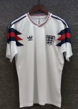 1990 England Home Retro Soccer Jersey