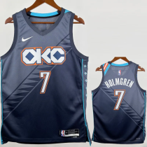 25-26 OKC Thunder HOLMGREN #7 Gray City Edition Top Quality Hot Pressing NBA Jersey