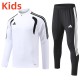 2026 AD White Kids Half Pull Tracksuit