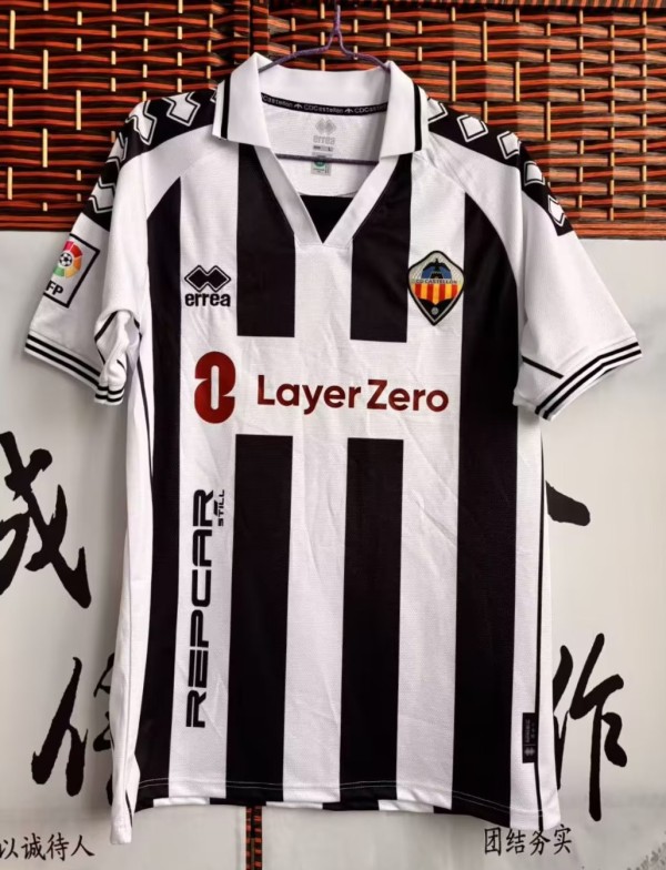 26-27 CD Castellon Retro Version Fans Soccer Jersey