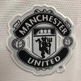 2013-2014 Man Utd Away White Retro Soccer Jersey