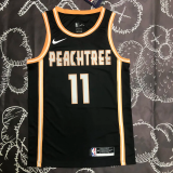 HAWKS YOUNG #11 Black Top Quality Hot Pressing NBA Jersey