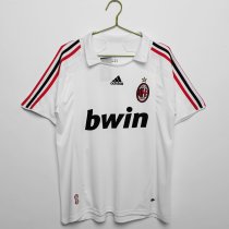2007-2008 ACM Away White Retro Soccer Jersey