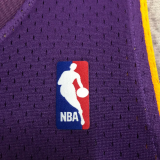 2001 LAKERS BRYANT #8 Purple Retro Top Quality Hot Pressing NBA Jersey
