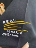 2002-2003 RMA Away Black Retro Soccer Jersey