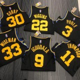 21-22 Warriors DURANT #35 Black City Edition Top Quality Hot Pressing NBA Jersey