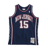 2006-07 NETS CARTER #15 Dark Blue Retro Top Quality Hot Pressing NBA Jersey