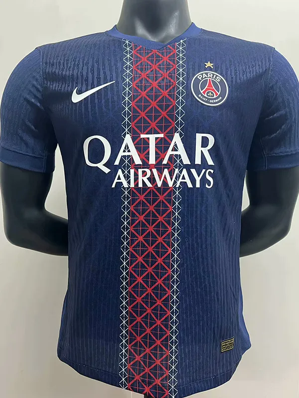 25-26 PSG Home Player Version Soccer Jersey*带星