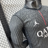 25-26 PSG Fourth Long Sleeve Player Version Soccer Jersey*长袖球员