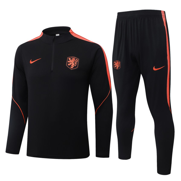 26-27 NetherIands High Quality Half Pull Tracksuit