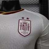 2026 World Cup Spain Away Long Sleeve Player Version Soccer Jersey (With 2 Star)*两颗星*长袖球员