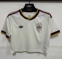 2026 World Cup Spain Away Cheerleading Short-sleeved (With 2 Star)*两颗星