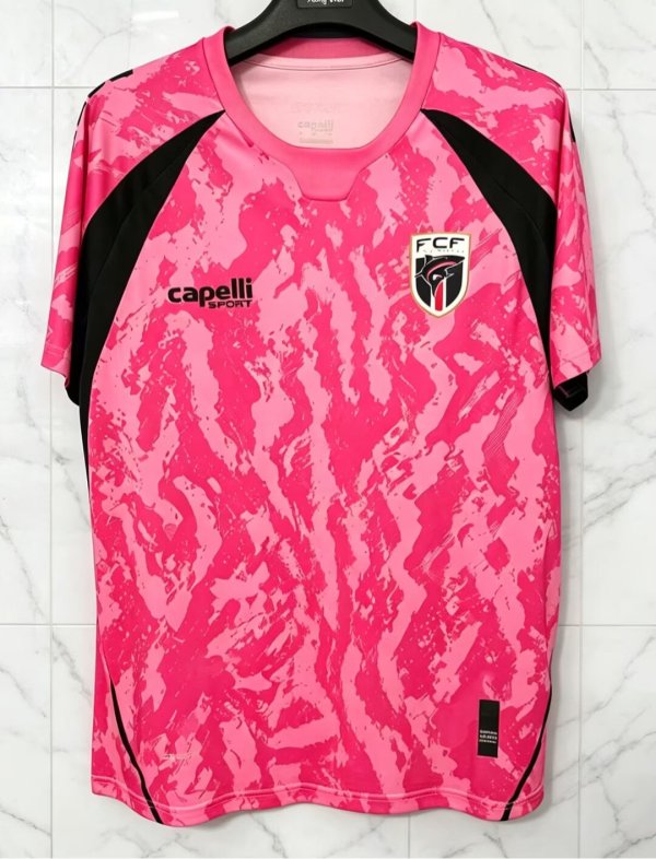 2026 Cape Verde Rose Red Goalkeeper Fans Soccer Jersey