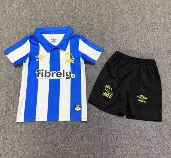 26-27 Sheffield Wednesday Home Kids Soccer Jersey