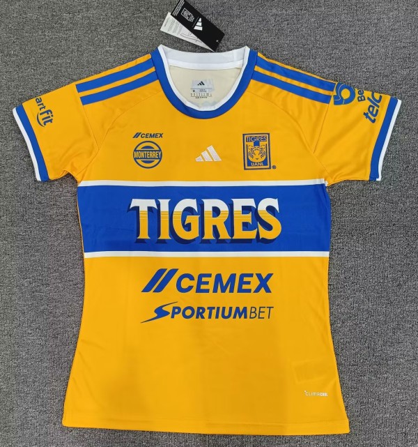 26-27 Tigres UANL Home Women Fans Soccer Jersey (女)