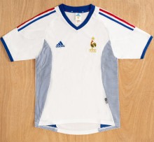 2002 France Away Retro Soccer Jersey