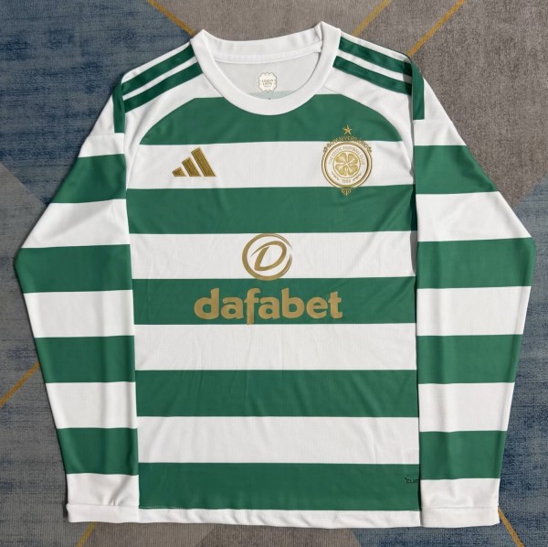 26-27 Celtic Home Long Sleeve Fans Soccer Jersey (长袖)