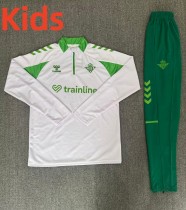 26-27 Real Betis High Quality Kids Half Pull Tracksuit 26-27 Real Betis High Quality Kids Half Pull Tracksuit