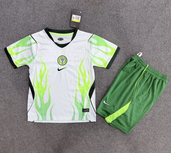 2026 Nigeria Away Kids Soccer Jersey