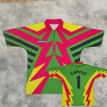 1994 Mexico Red Campos #1 GoalKeeper Retro Soccer Jersey