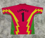 1994 Mexico Black Green Campos #1 GoalKeeper Retro Soccer Jersey