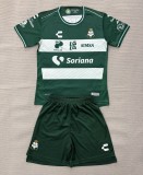 26-27 Santos Laguna Home Kids Soccer Jersey