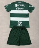 26-27 Santos Laguna Home Kids Soccer Jersey