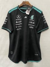 2026 F1 Benz New Pattern Short Sleeve Racing Suit