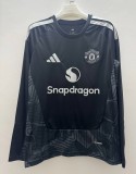 26-27 Man Utd Black Goalkeeper Long Sleeve Fans Soccer Jersey (长袖)