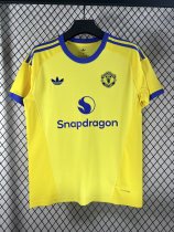 26-27 Man Utd Yellow Goalkeeper Fans Soccer Jersey