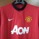 2013-2014 Man Utd Home Retro Long Soccer Jersey