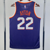23-24 SUNS AYTON #22 Purple Top Quality Hot Pressing NBA Jersey
