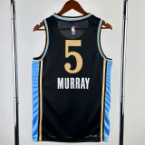 23-24 Hawks MURRAY #5 Black City Edition Top Quality Hot Pressing NBA Jersey